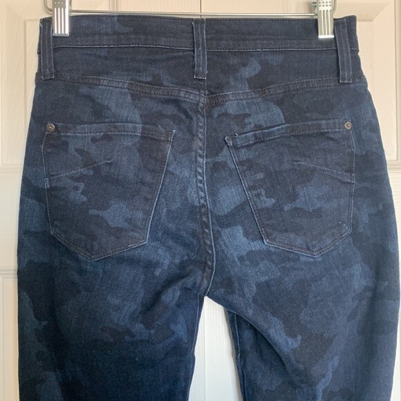 James Jeans Blue Camo High Class Skinny Jeans Sz 28 - Picture 6 of 9